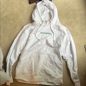 White Hoodie Indiana University Hoosiers basketball hoodie